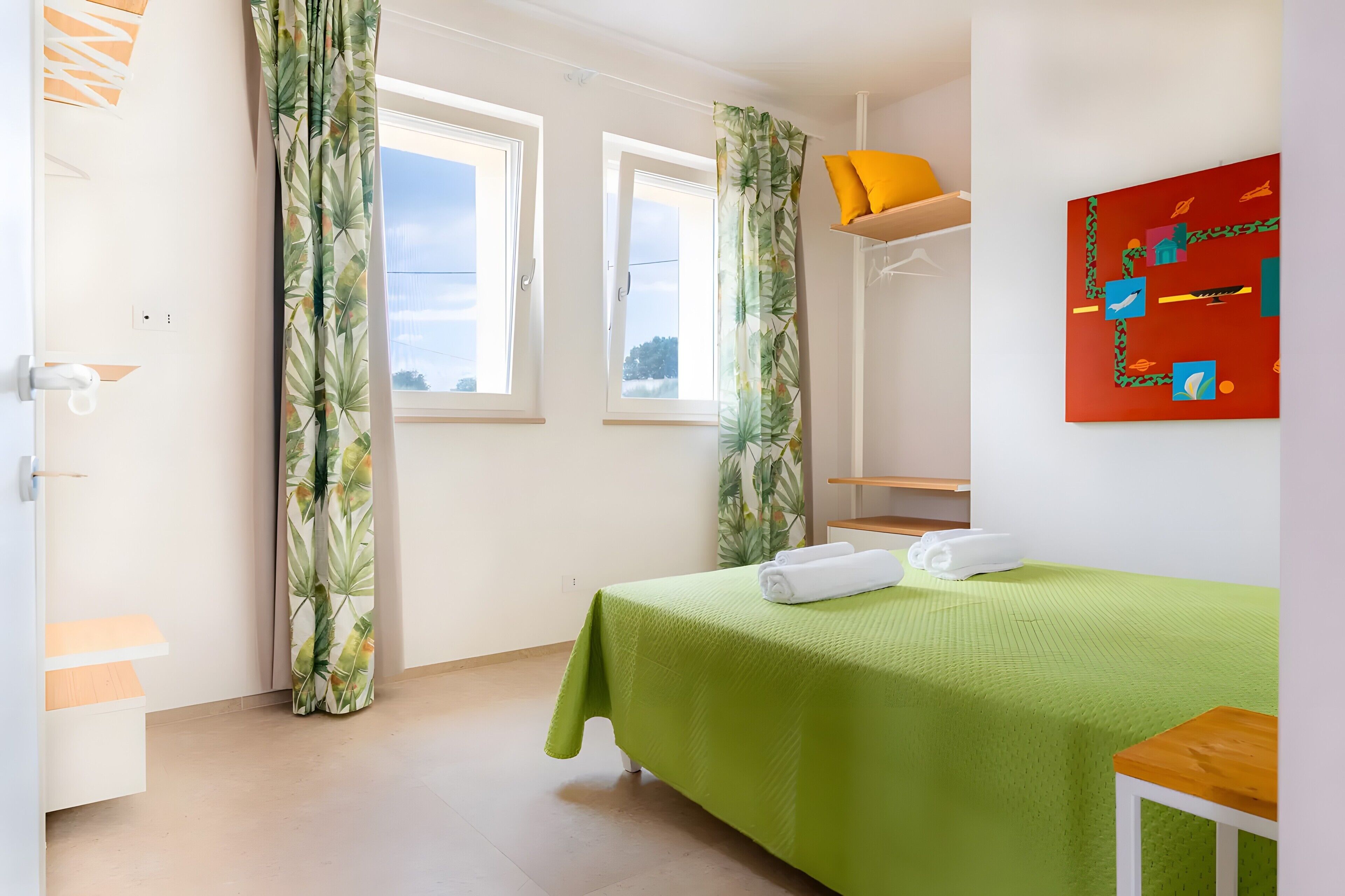 1 habitación y ropa de cama 