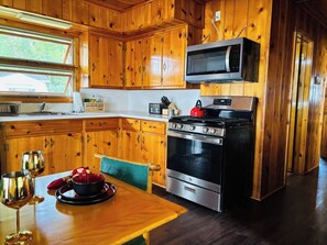 Private kitchen - Slice of Paradise, Lakefront, near Mackinaw City. (Carp Lake)