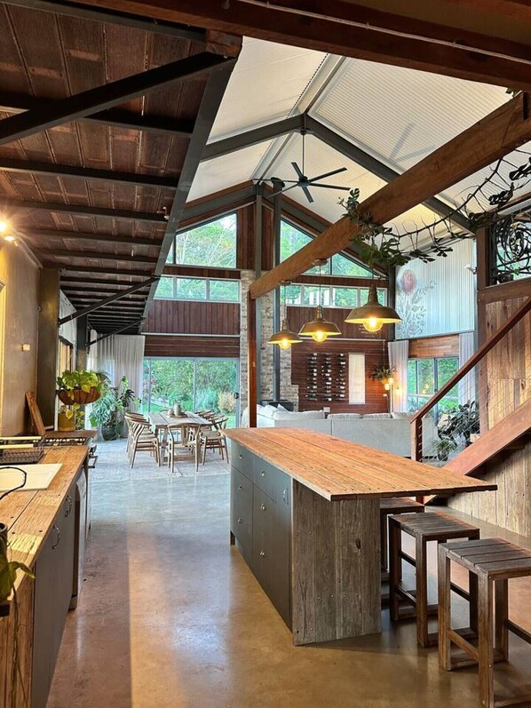 Dining - Linden Rose Barn | Short Walk to Waterfall + Views (Montville)