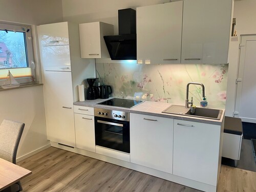 "Ferienhaus Zecherin" on the island of Usedom with a view of the Peene