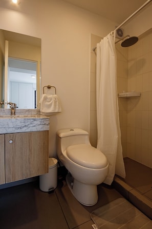Towels, soap, toilet paper