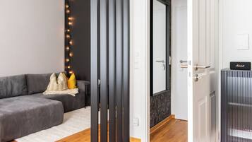 Smart-tv och en stereo