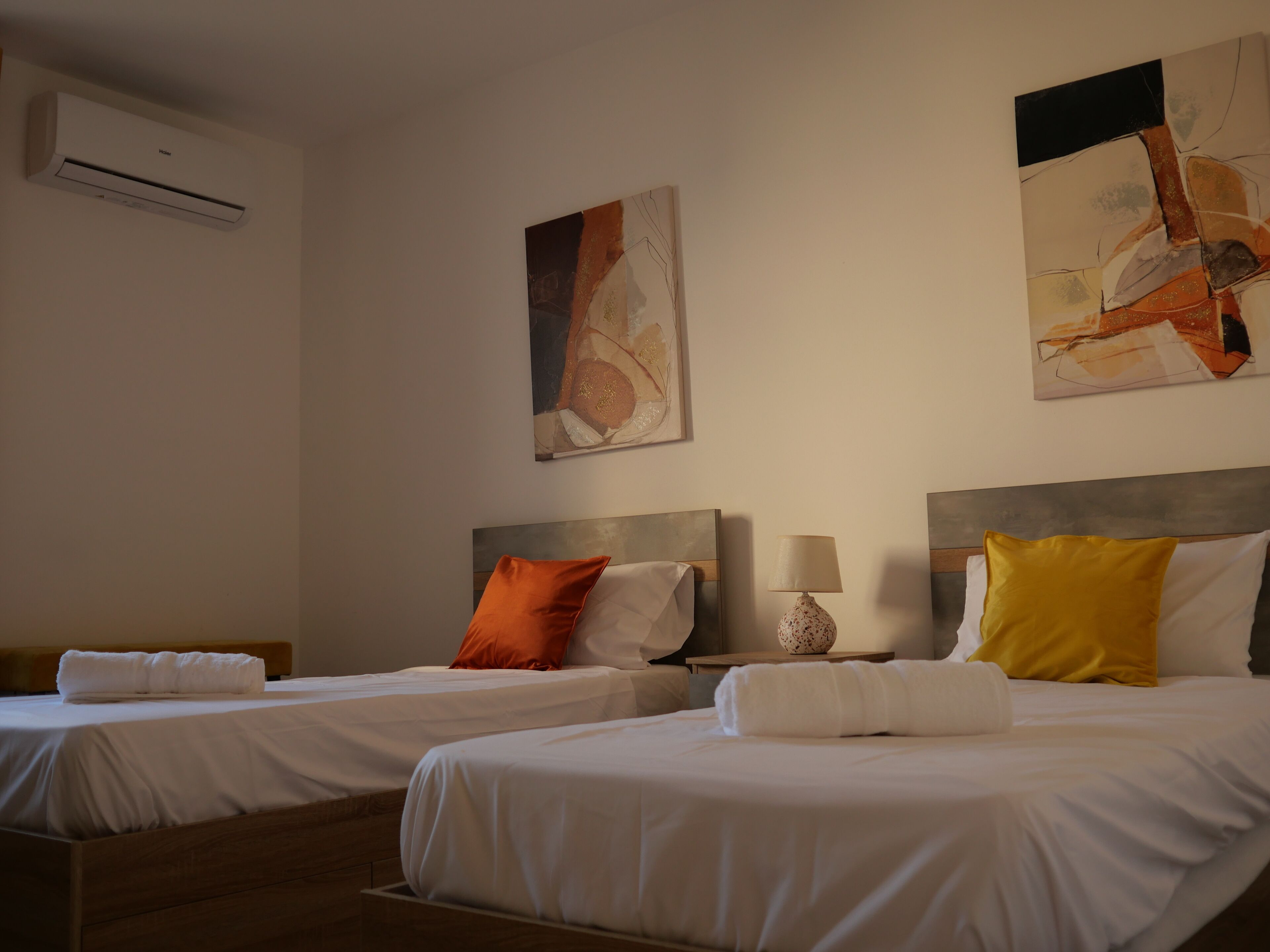 华丽复式, 阳台, 城市景观 | 遮光窗帘、熨斗/熨衣板、免费 WiFi