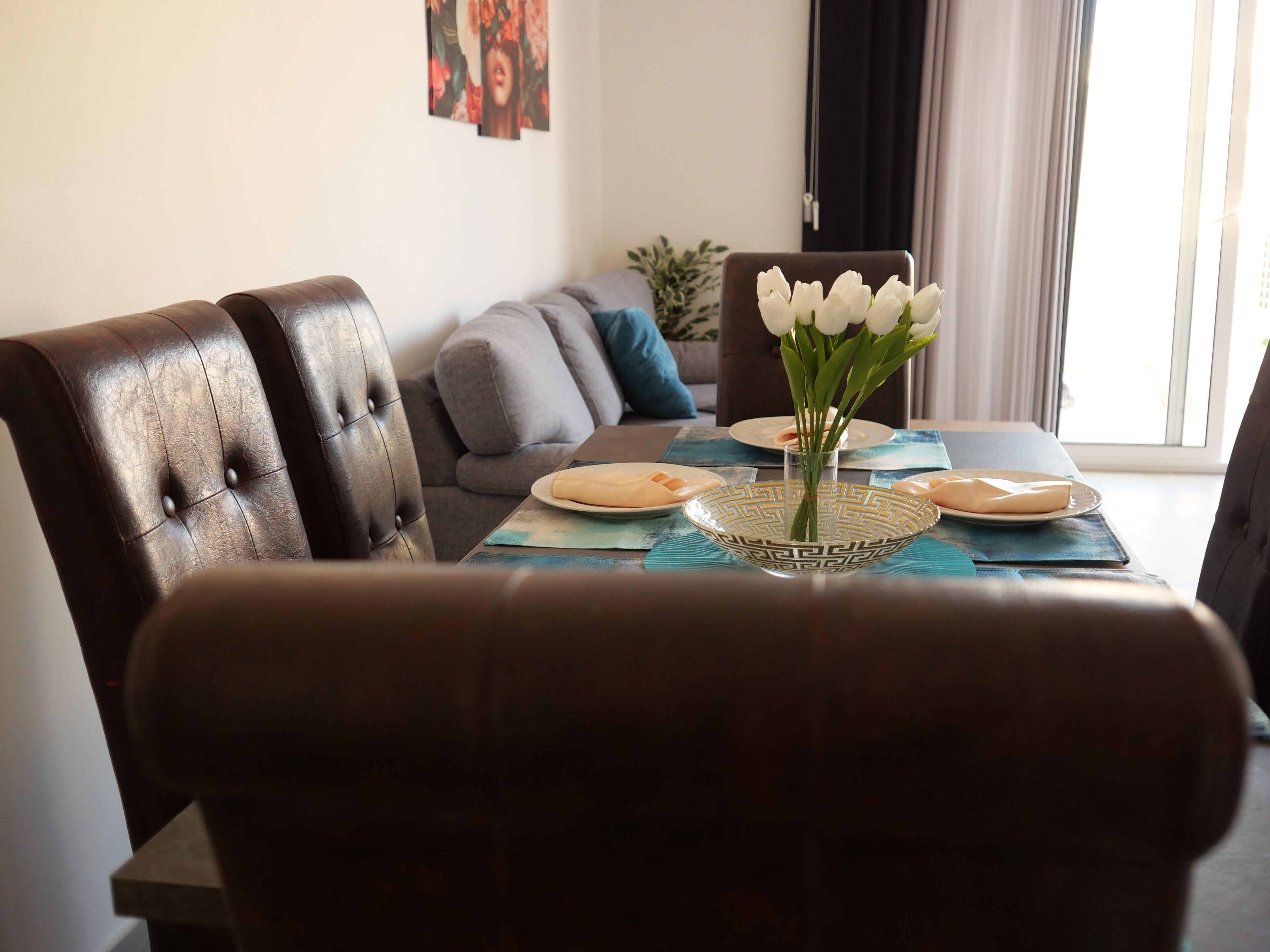 Appartement Duplex Deluxe, balcon, vue ville | Coin séjour