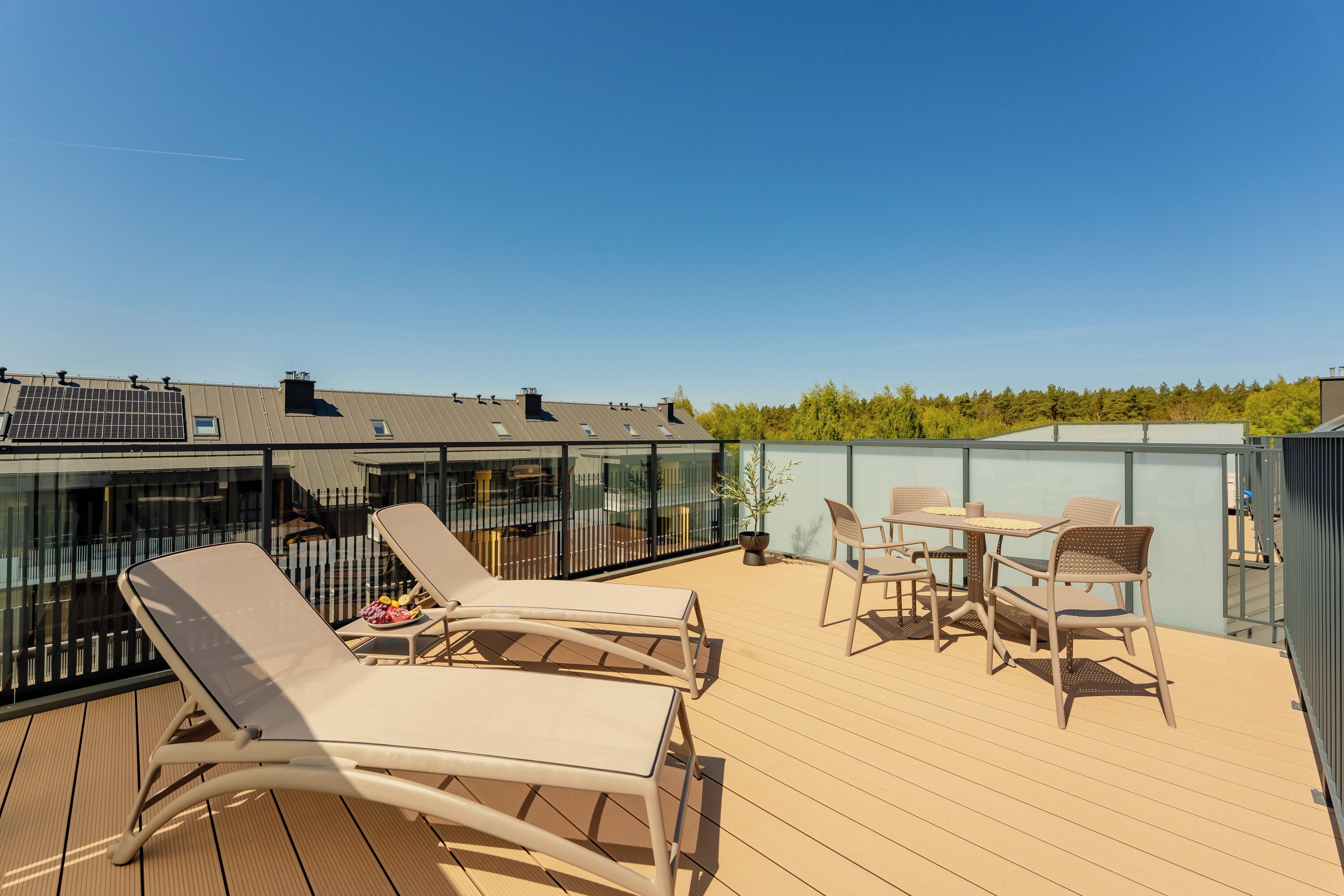 Premium appartement, uitzicht op stad, langs het strand | Uitzicht op de stad