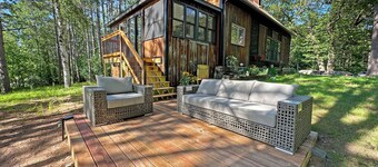 Cozy Lake Cabin in Restored 1894 Schoolhouse—Perfect Escape.