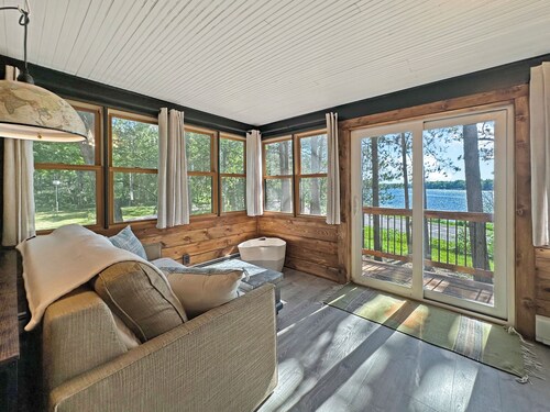 Cozy Lake Cabin in Restored 1894 Schoolhouse—Perfect Escape.