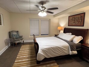 2 bedrooms, iron/ironing board, travel crib, free WiFi