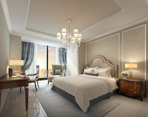 In-room safe, desk, laptop workspace, iron/ironing board