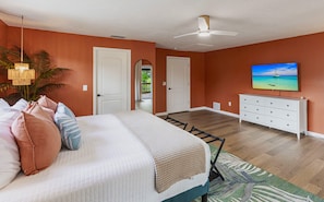 5 habitaciones, tabla de planchar con plancha, wifi y ropa de cama 