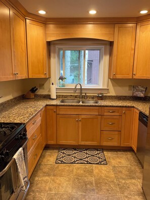 Microwave, oven, stovetop, dishwasher