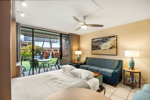 經典公寓客房, 1 間臥室, 露台, 部分海景 | 加床