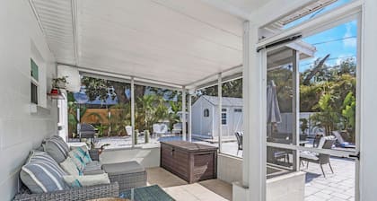 NEW! Tropical Paradise with Pool & Resort Style Backyard! 5 minutes to beach!