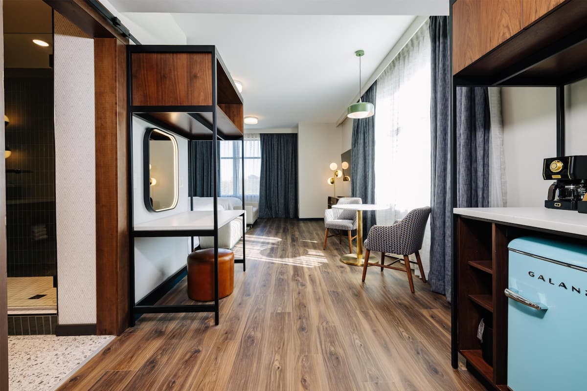 In-room safe, blackout drapes, iron/ironing board, WiFi (free)