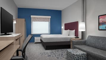 Hypo-allergenic bedding, in-room safe, desk, laptop workspace