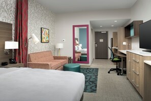 Studio, Multiple Beds (Hearing) | Living area | 50-inch Smart TV with cable channels, Netflix, Hulu