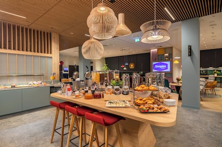 Free daily buffet breakfast . Hampton By Hilton Wroclaw Airport