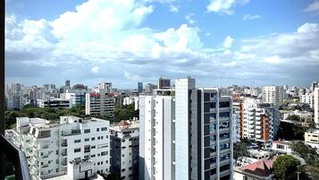 Deluxe-Apartment, Stadtblick | Blick vom Balkon