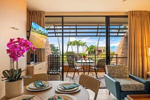 Kondominium Klasik, 1 kamar tidur, beranda, pemandangan samudra | Area keluarga | Televisi LCD 36-inci dengan saluran TV kabel