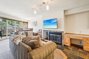 TV, fireplace - PC Old Town with Stunning Ski & Main Street Views (Park City)