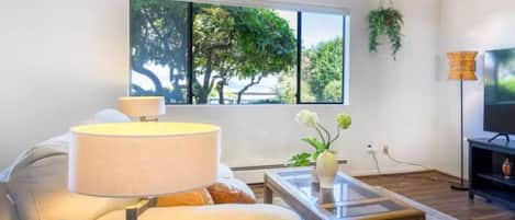 Smart TV, foosball, books, offices