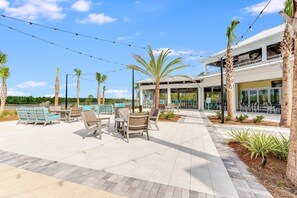 Outdoor dining - Sand Dollar Serenade - Long Term Home Rental (Panama City Beach)