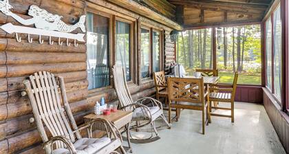 Lakeside Log Cabin w/ Porch in Monadnock Region