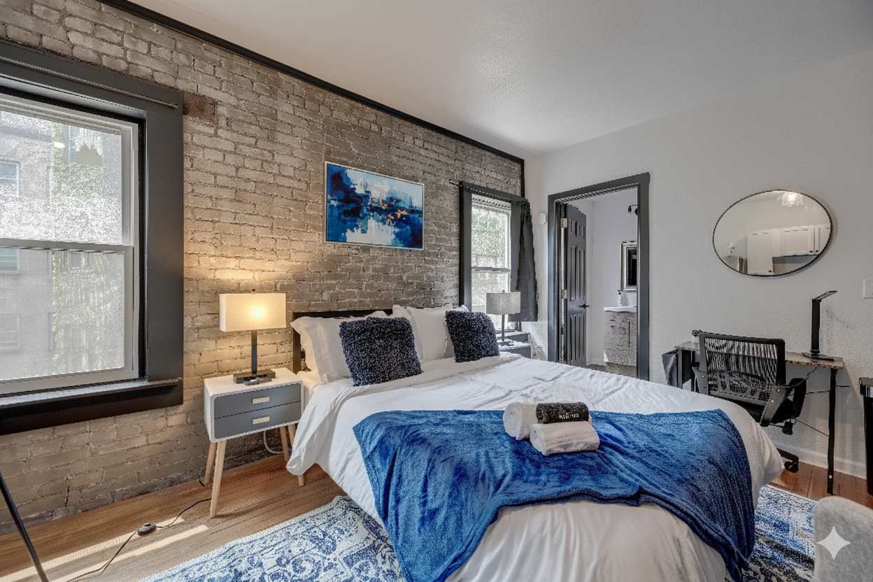 Een strijkplank/strijkijzer, reisbedje, wifi, beddengoed