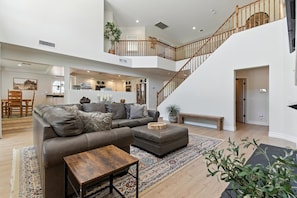 Smart TV, fireplace, video games, books