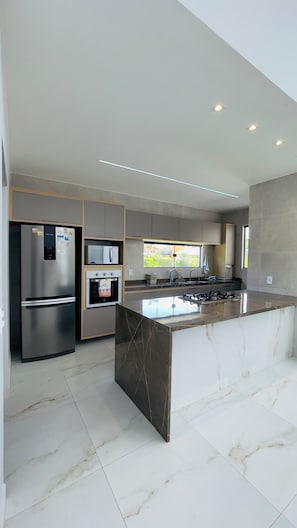 Microwave, oven, stovetop