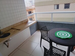 屋外ダイニングエリア