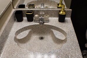 Hair dryer, towels, toilet paper