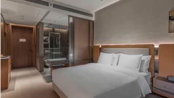 Blackout drapes, iron/ironing board, free WiFi