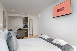 1 bedroom, iron/ironing board, Internet, bed sheets
