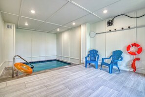 Indoor pool, a heated pool
