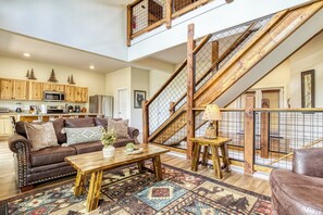 Smart TV, fireplace, video games, foosball