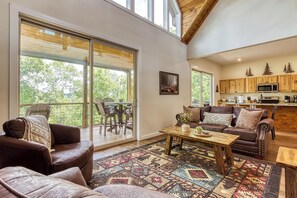 Smart TV, fireplace, video games, table football