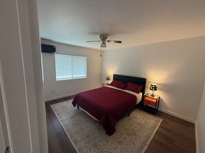 2 bedrooms, iron/ironing board, WiFi, bed sheets