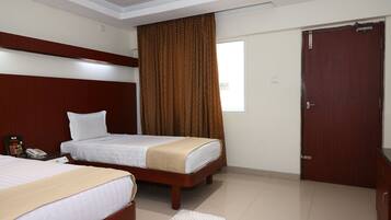 Hypo-allergenic bedding, in-room safe, individually decorated