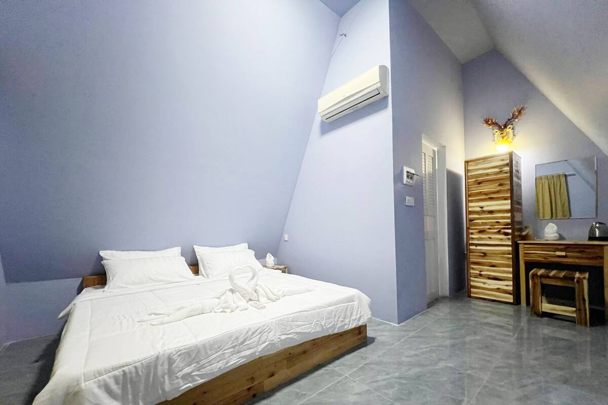 Chambre Double, balcon, vue jardin | Bureau, Wi-Fi gratuit
