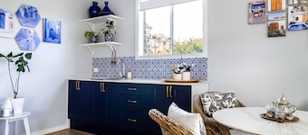 Spacious Hamptons-style home with heated pool