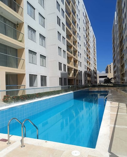 2-bedroom apartment in superb Barranquilla with fitness room, AC