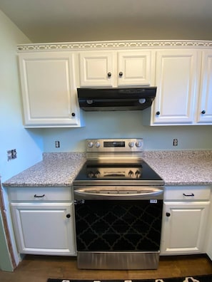 Microwave, oven, stovetop, dishwasher