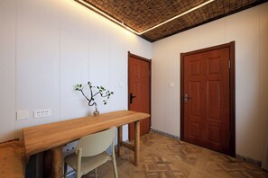 Individually decorated, individually furnished, iron/ironing board