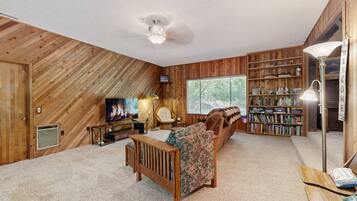 TV, fireplace, DVD player