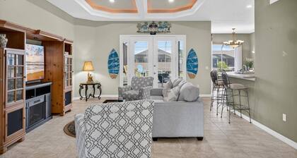 Cabana Coast Waterfront Pool Home | Palm Coast | 2 Master Suites | Close To Beach | Dog Friendly
