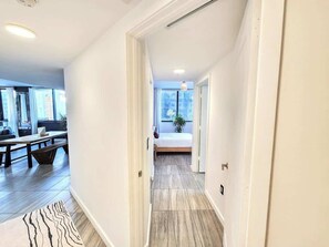 2 bedrooms, iron/ironing board, travel cot, WiFi