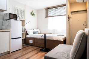 1 bedroom, WiFi, bed sheets - Close to Meguro Station 1Room Studio with full facilities, convenient transportation, 2 stops to Shibuya, mid to long term stay is welcome! (目黒区)