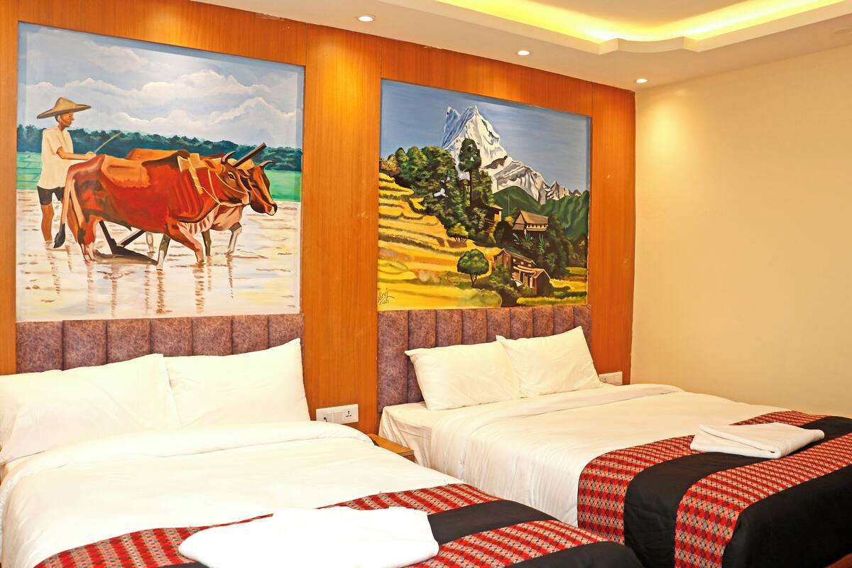 Deluxe Double or Twin Room, City View | Desk, laptop workspace, free WiFi