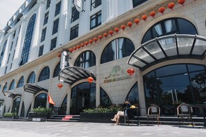 Majoituspaikan julkisivu